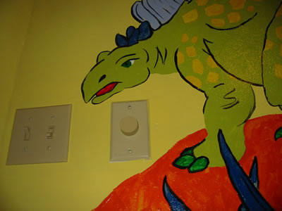 Stegasaurus closeup...just try to turn off the lights...