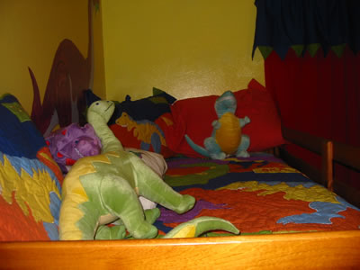 Upper bunk from door
