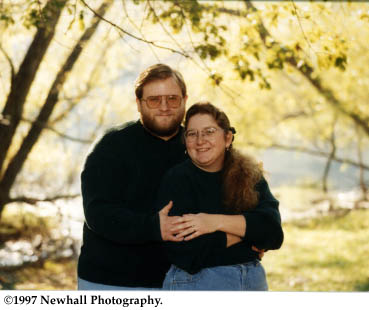 Kama and Blair in front of Trees